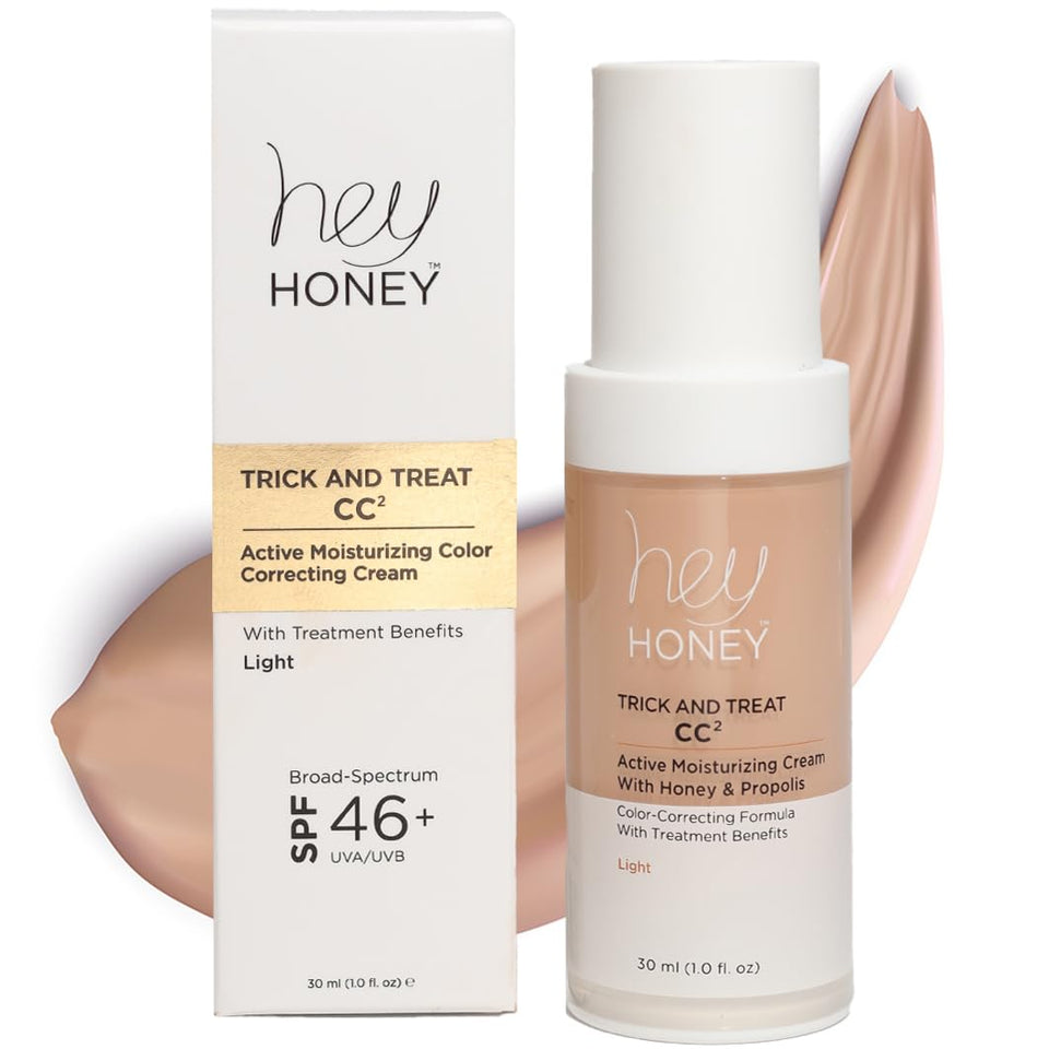 Hey Honey front packaging showing product and benefits for an easy routine