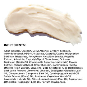 Hey Honey label close-up showing ingredient list and clean-formula benefit