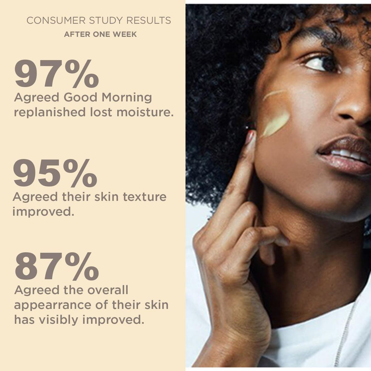 Hey Honey pump dispensing serum drop demonstrating effortless morning application