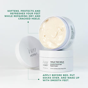 Hey Honey tube next to hand to show 5 oz size and portable benefit
