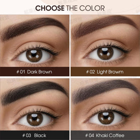 HeyBeauty before and after brows showcasing enhanced natural definition
