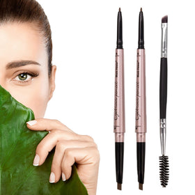 HeyBeauty front packaging showing two pencils and brush for easy replacement