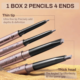 HeyBeauty close-up fine tip drawing hair-like brow strokes precisely