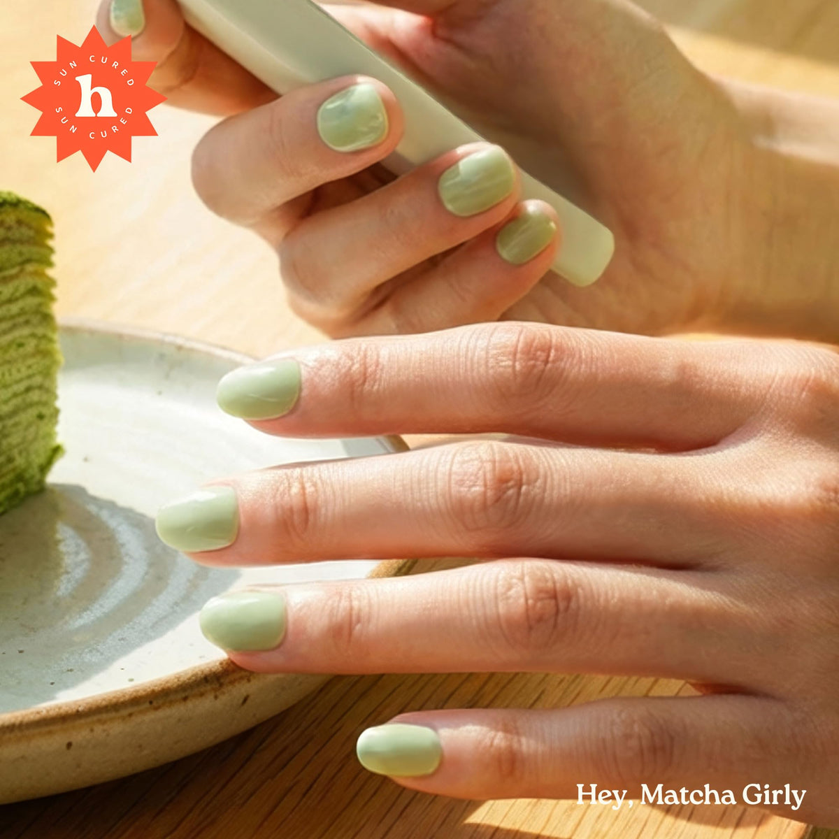 heyhae hand applying strip demonstrating simple at-home application benefit convenience