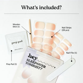 heyhae strip being applied by hand for quick salon results