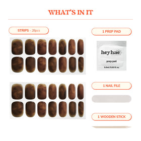 heyhae application scene with prep pad and wooden stick for easy use