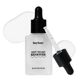 heyhae bottle front view showing label and gentle remover benefits