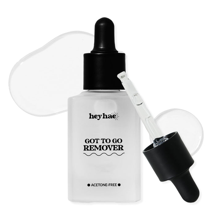 heyhae bottle front view showing label and gentle remover benefits