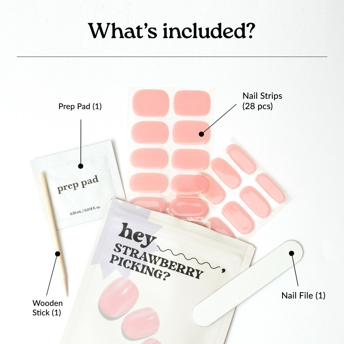 heyhae file and stick contents showing included tools for neat edges