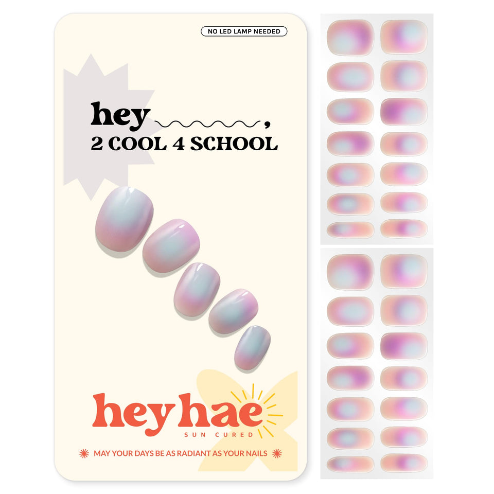 heyhae front packaging showing full kit and bold purple design benefits easy application