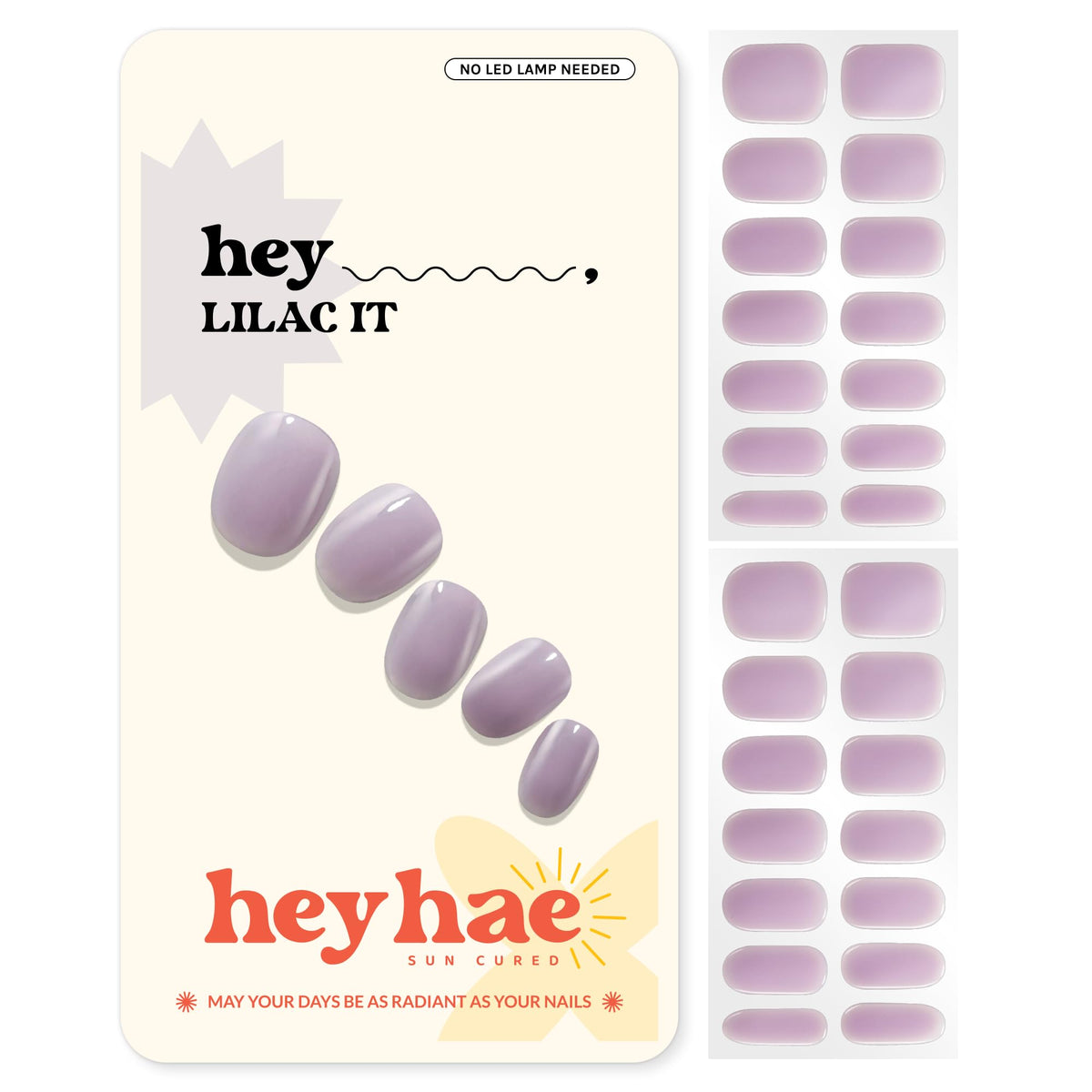 heyhae front packaging showing included strips and tools for easy application