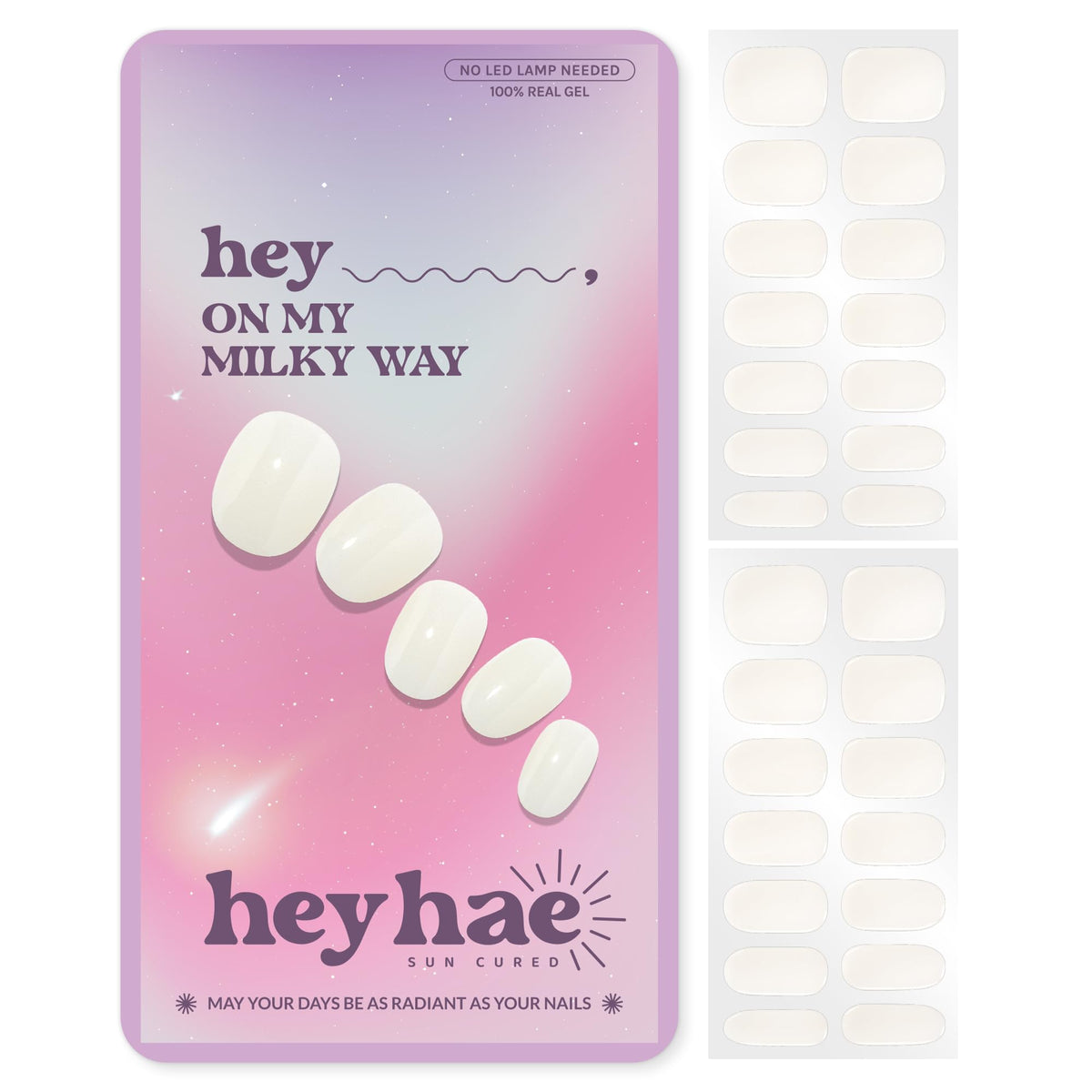 heyhae front packaging showing kit contents and milky jelly design for easy use