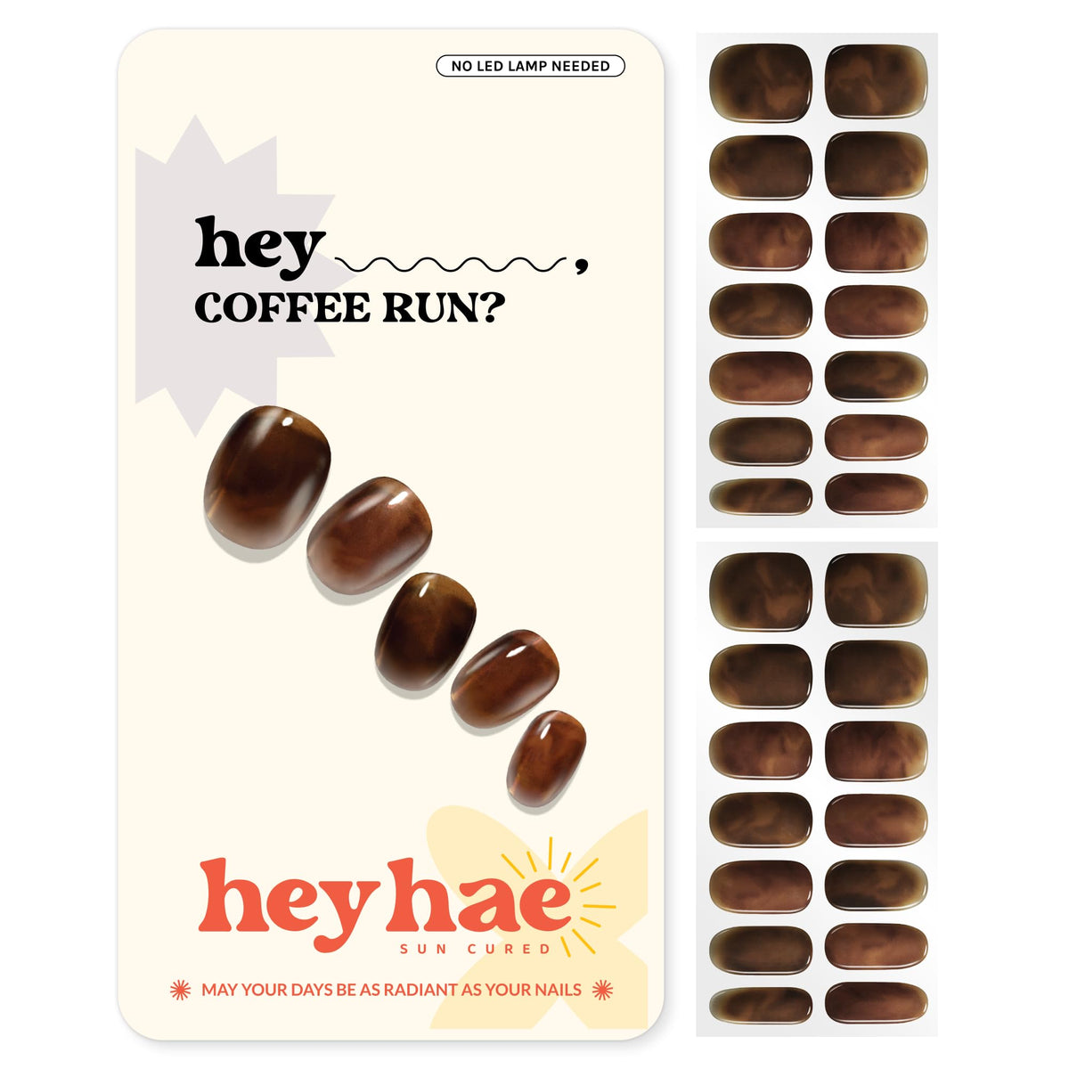 heyhae front packaging showing marble brown kit and included tools