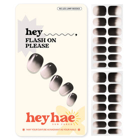 heyhae front packaging showing ombre black-pink design and included tools benefits quick setup