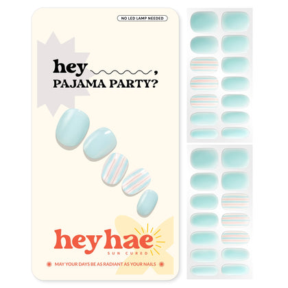 heyhae front packaging pastel blue showing kit contents and cozy design benefit