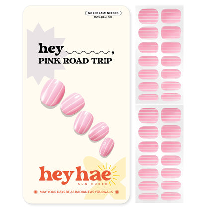 heyhae front packaging showing Pink Road Trip design and kit benefits
