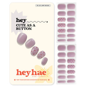 heyhae front packaging displaying kit contents and purple polka dots for instant style