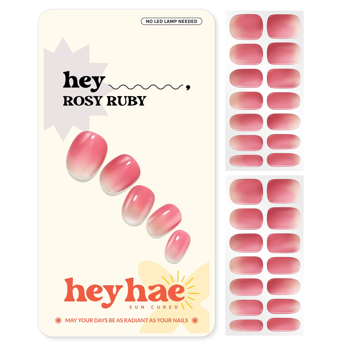 heyhae front packaging showing the rosy ruby kit and portable convenience