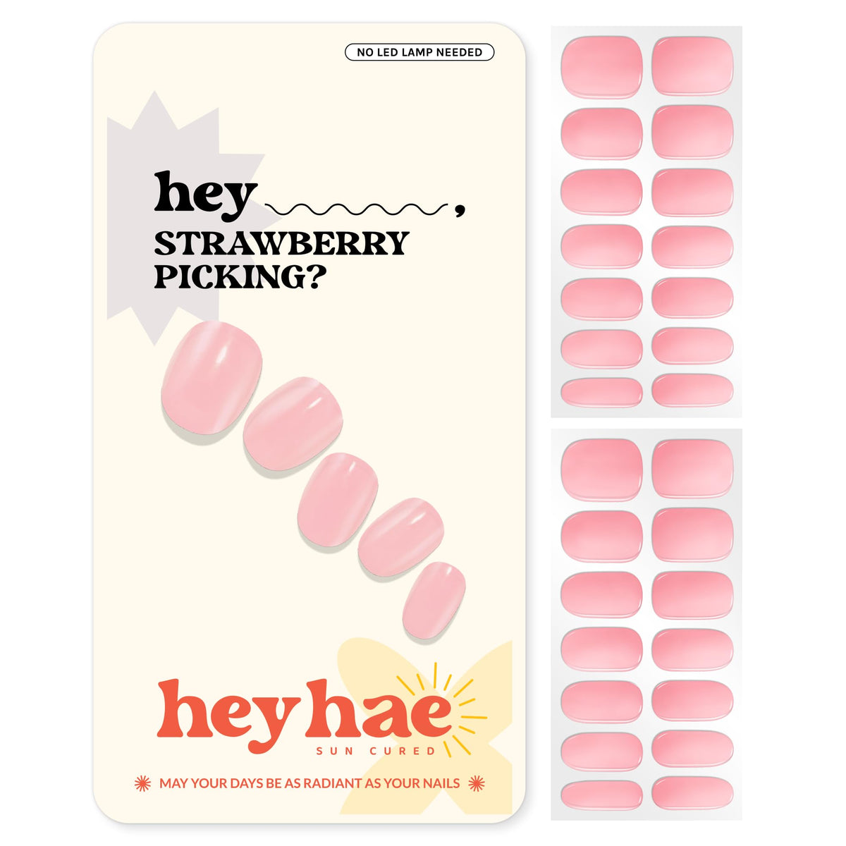 heyhae front packaging showing kit contents for easy at-home nails