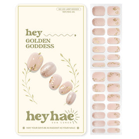 heyhae front packaging showing Golden Goddess kit and contents, clear benefit of convenience
