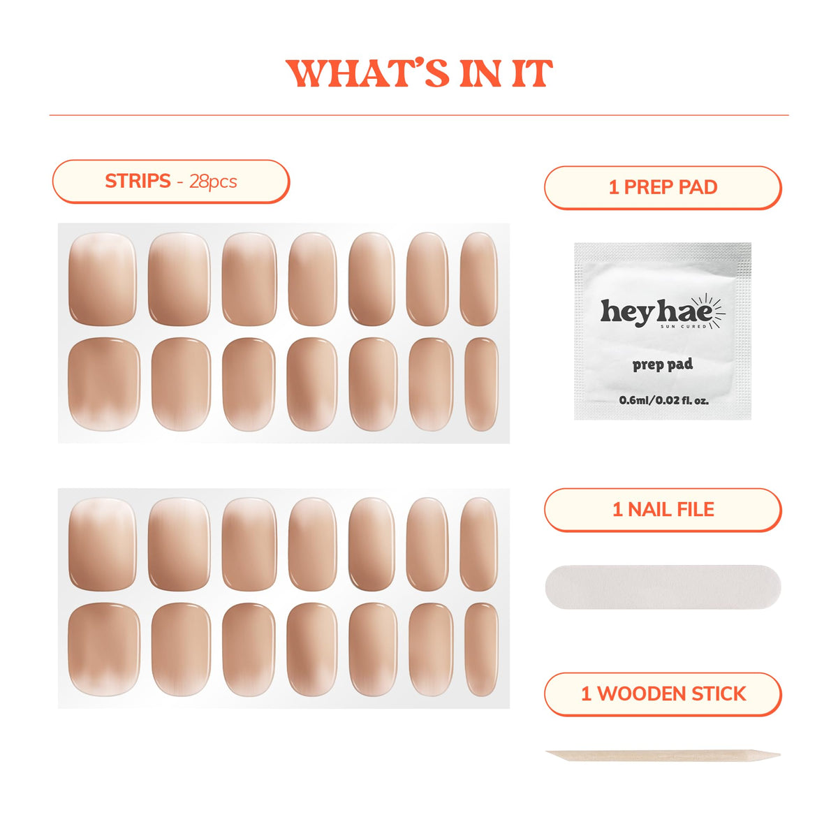 heyhae hand applying strip demonstrating easy, quick application