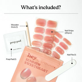 heyhae included tools file stick and prep pad for precise fitting
