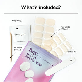 heyhae hand applying strip demonstrating easy stretch-fit and quick at-home use