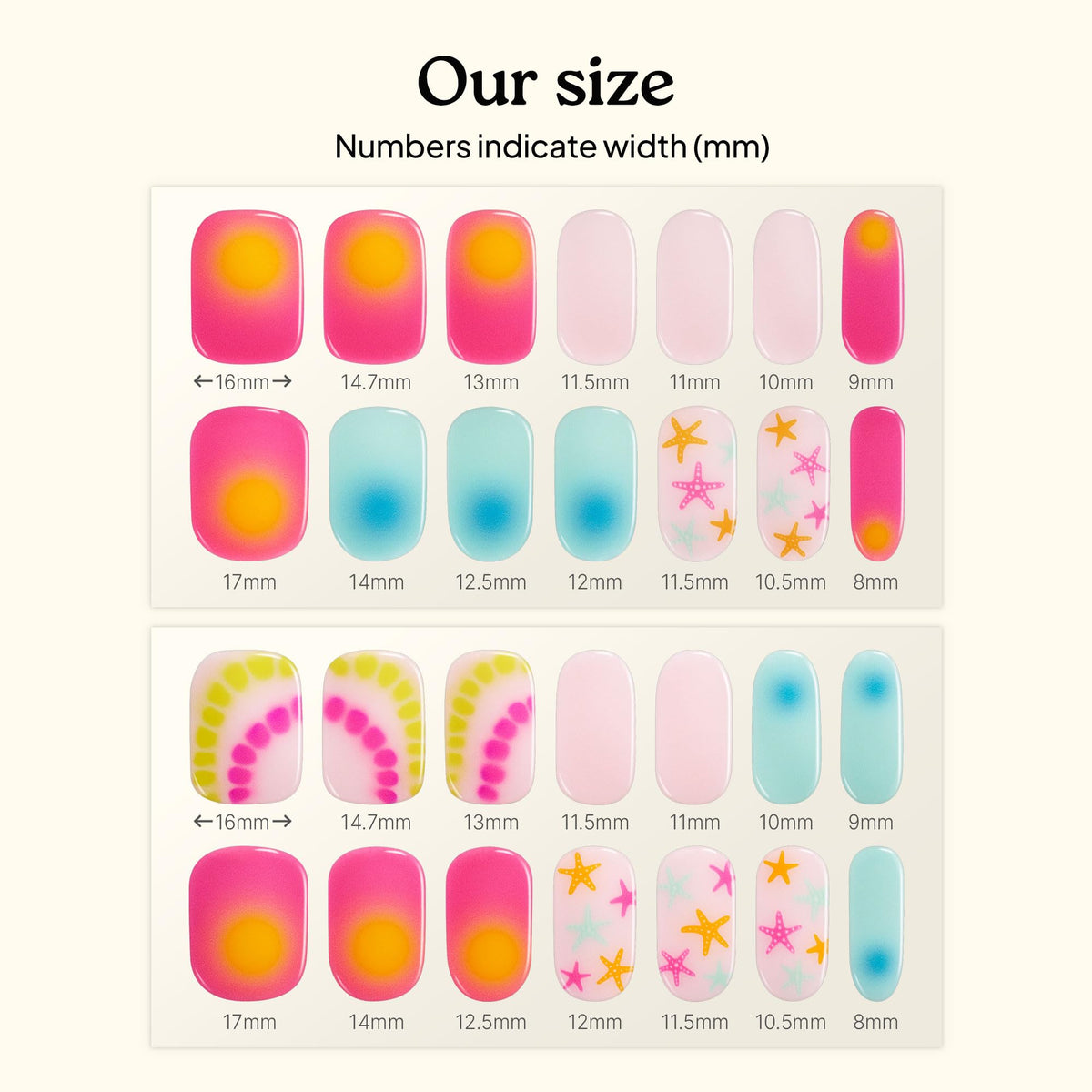 heyhae applied on nails showing fit and finish for instant polished look benefit