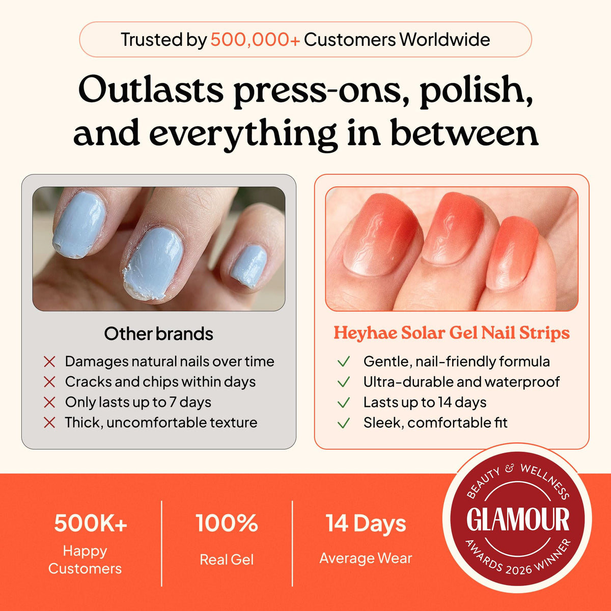 heyhae prep pad cleaning nail surface showing oil-free base benefit longer-lasting adhesion