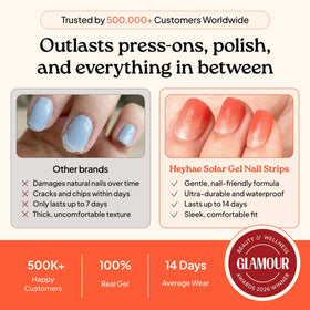 heyhae prep pad cleaning nail surface showing oil-free base benefit longer-lasting adhesion