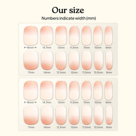 heyhae strips next to hand showing size options for perfect fit