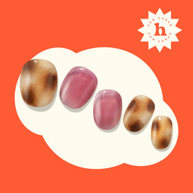 heyhae strips on nail for size comparison showing fit options and custom shaping