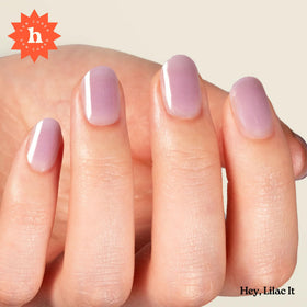 heyhae close-up of lilac strip sheen highlighting smooth finish and color