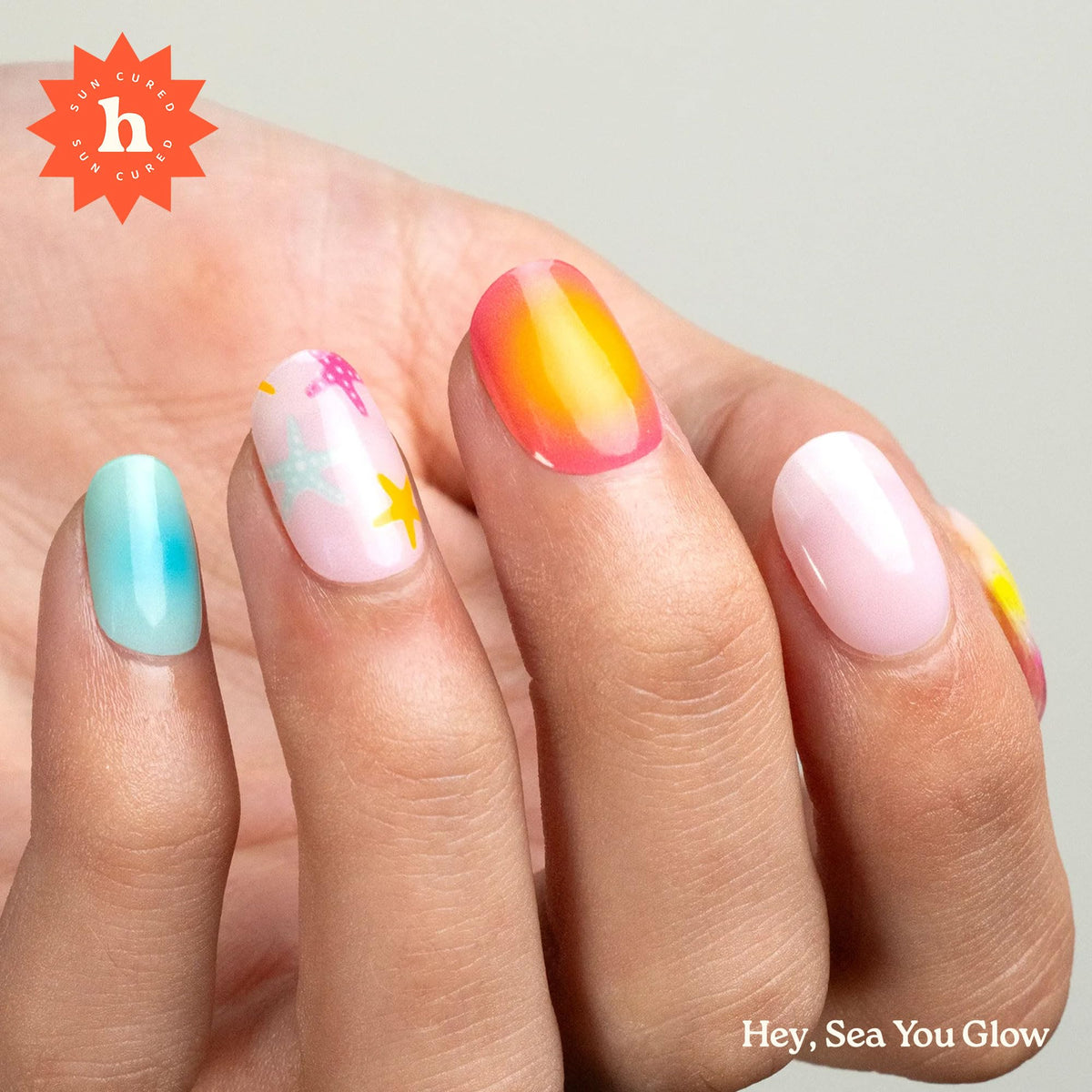 heyhae close-up of neon ombre strip highlighting smooth gradient and salon shine benefit