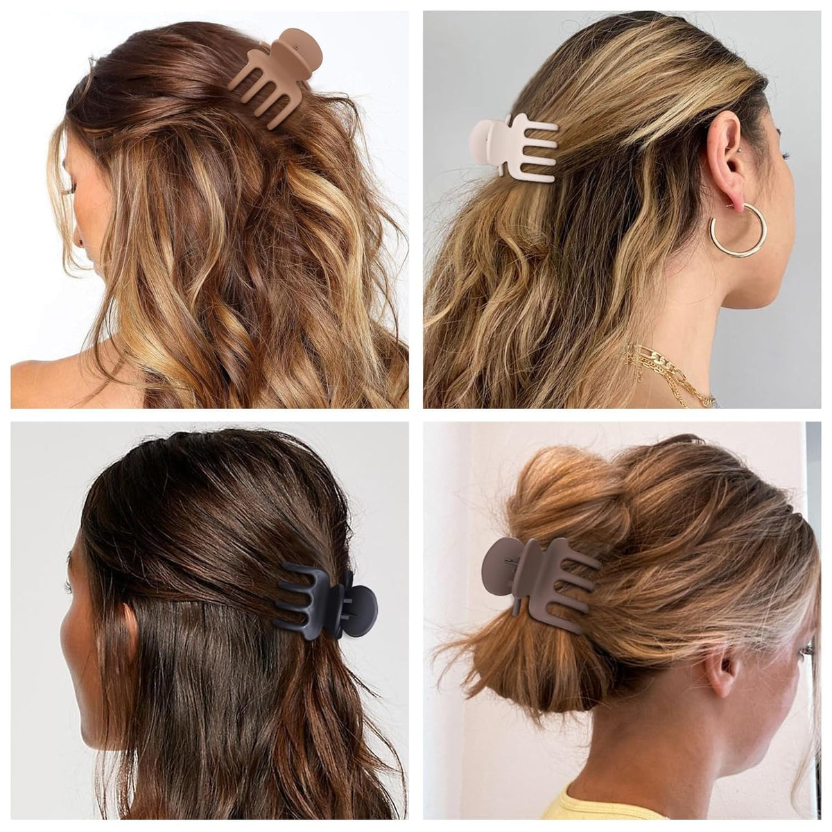 HFLYJPYW clips securing a thick ponytail for all-day stability
