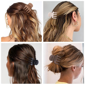 HFLYJPYW clips securing a thick ponytail for all-day stability