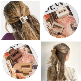 HFLYJPYW clips holding half-up short hair for tidy everyday styling