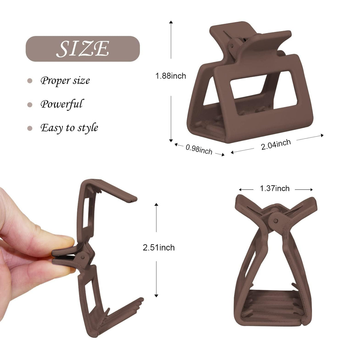 HFLYJPYW clips worn in a half-up hairstyle for everyday style