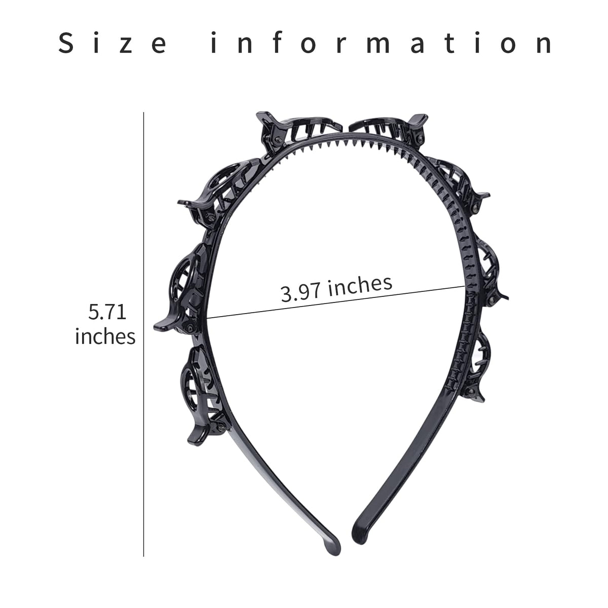 HFZRZFH headband size shown in hand for scale and travel-ready convenience benefit
