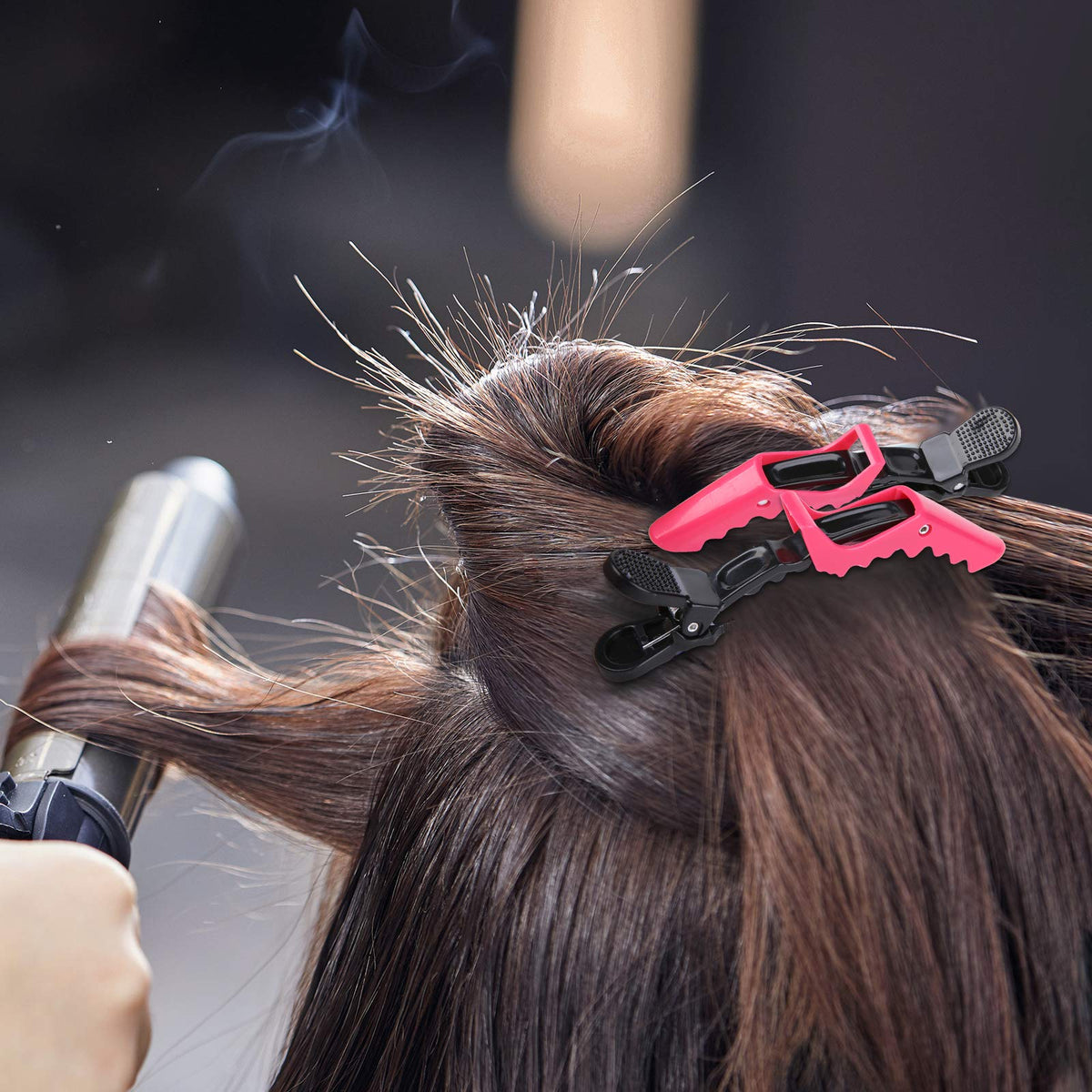 HH&LL clip securing fine straight hair minimizing dents and slippage