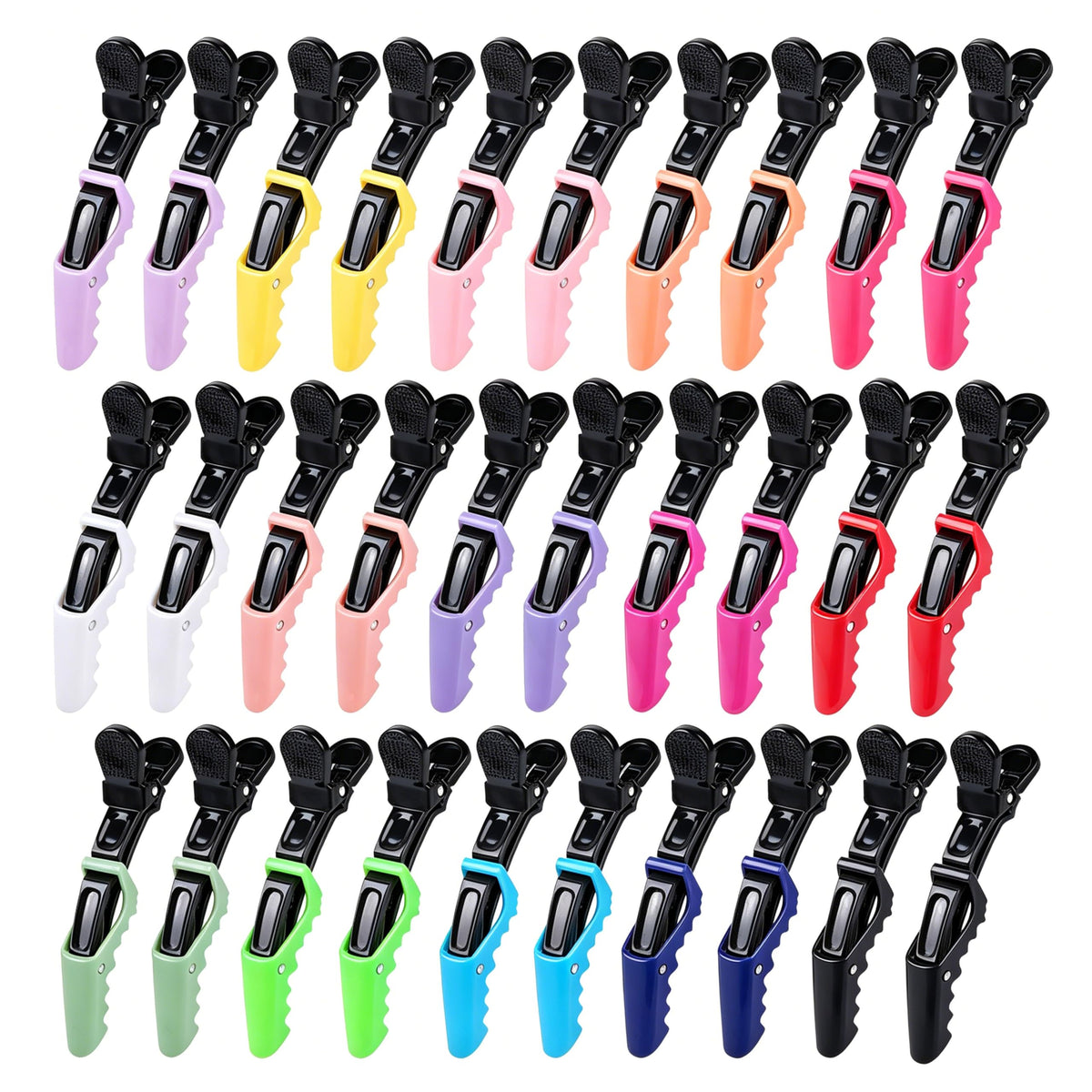 HH&LL front view of clip pack showing colors and compact design for easy styling
