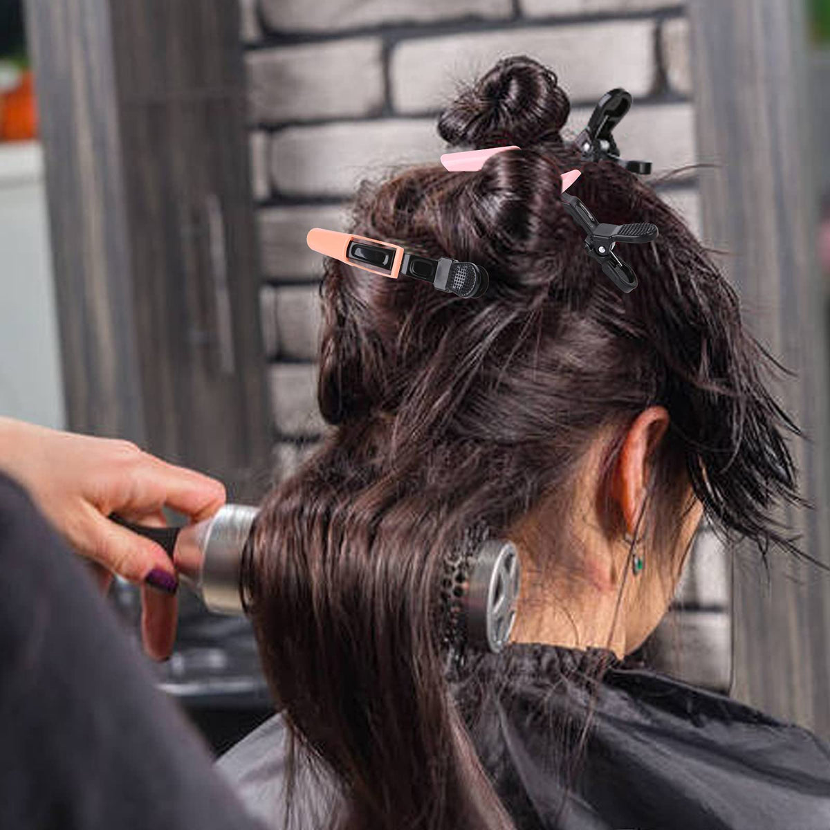 HH&LL travel pouch with clips ready for portable salon or on-the-go styling
