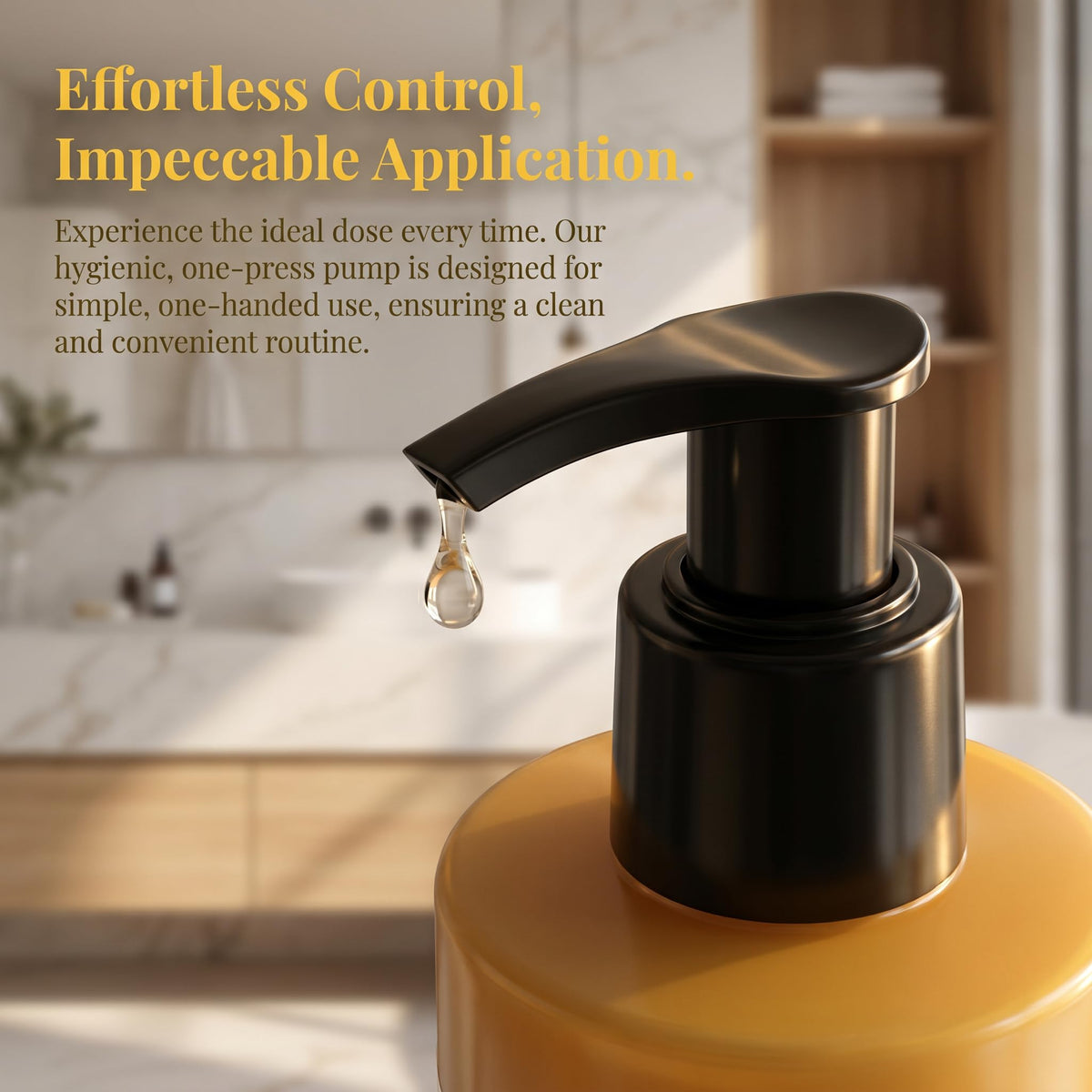 HHWZOH oil pouring to show silky texture and quick absorption benefit