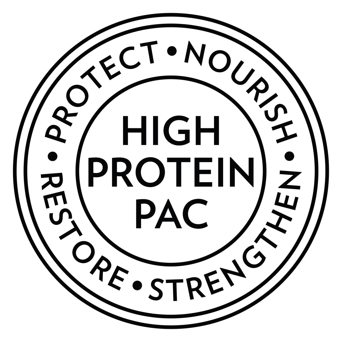 Hi-Pro-Pac on bathroom shelf lifestyle shot showing convenient at-home salon benefit