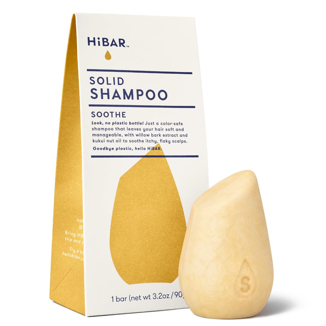 HIBAR Soothe front packaging showing bar and eco benefits