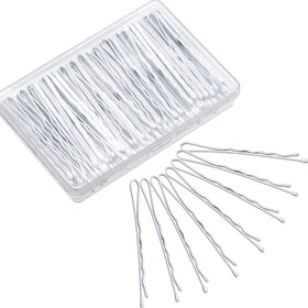 Hicarer front packaging showing white bobby pins and box benefit organized storage