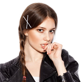 Hicarer pins used in an elegant updo demonstrating styling benefit