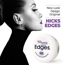 Hicks edges styling in use smoothing baby hairs for polished shine