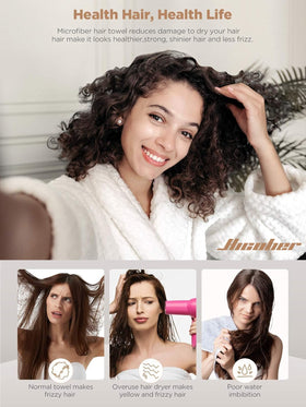 Hicober close-up microfiber fibers revealing absorbent texture for faster drying benefit