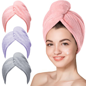 Hicober three-turban pack front view showing colors and convenience